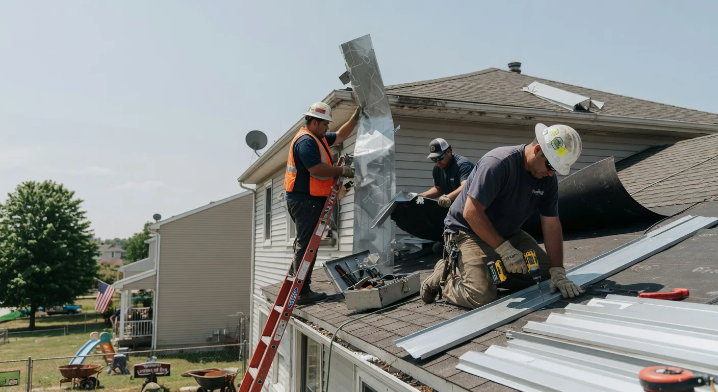 Storm Damage Metal Roof Repair in Moyers, OK